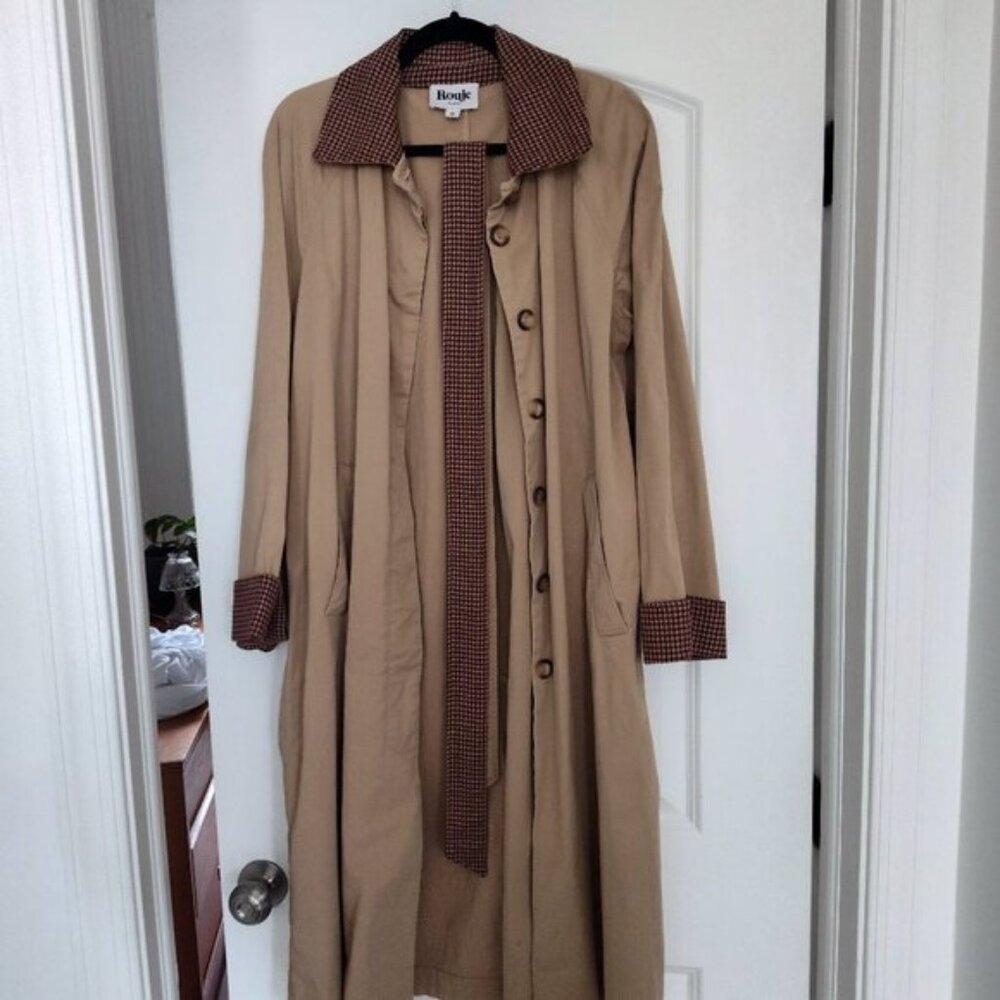 Rouje - Henry Houndstooth Trench Coat